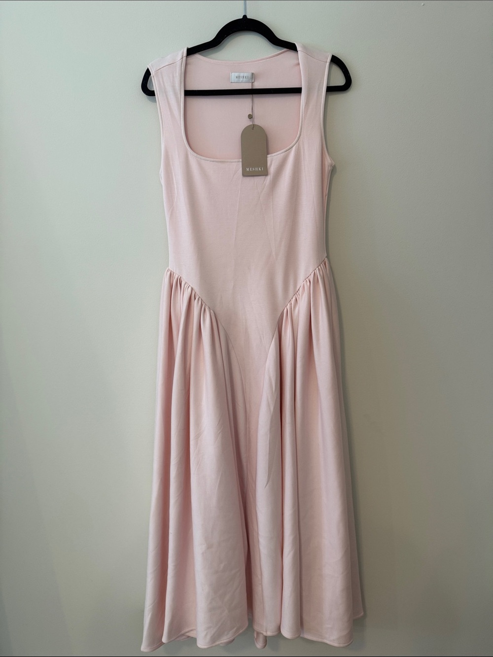 Meshki Pale Pink Midi Dress